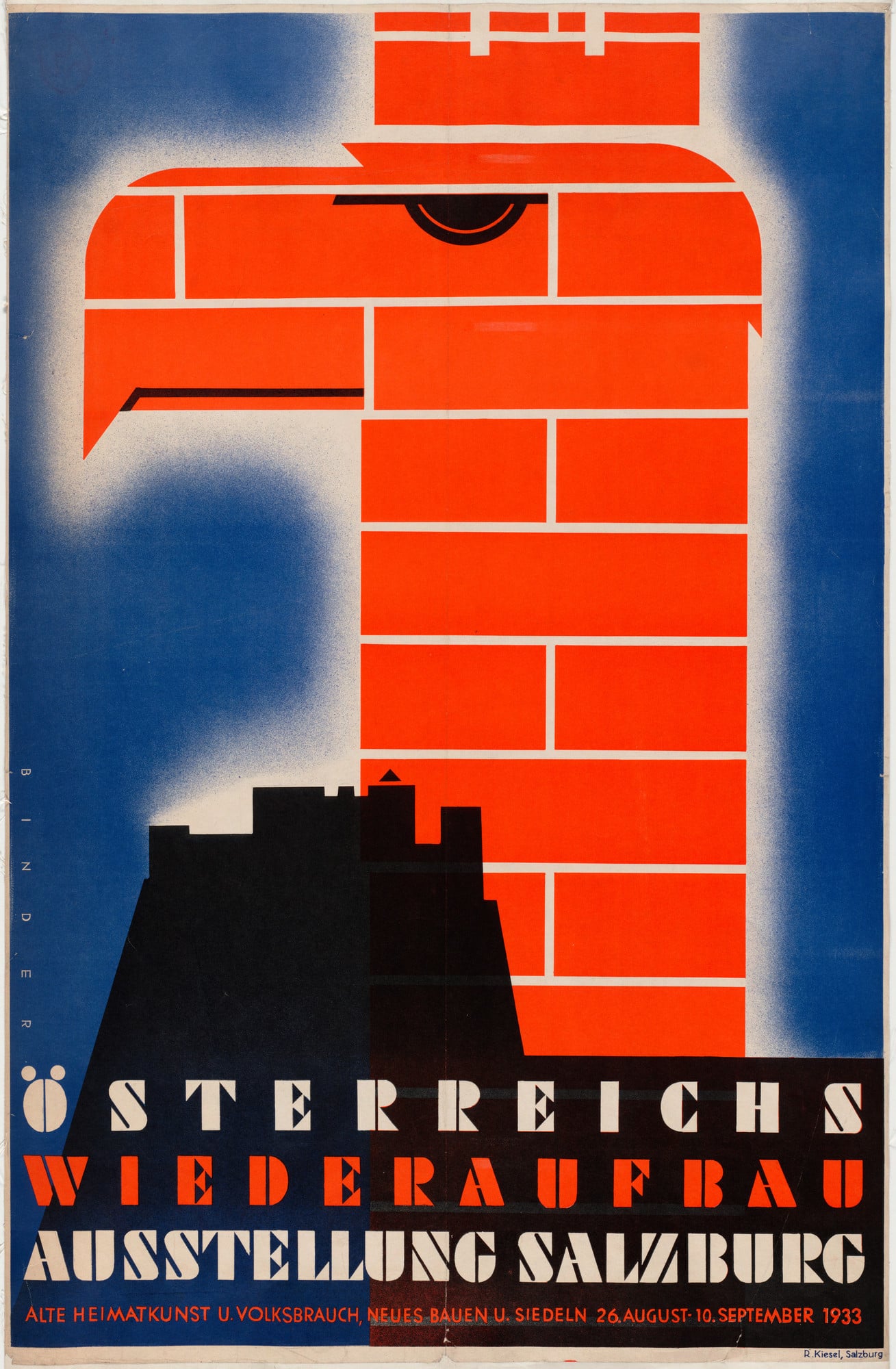 A poster with bold graphic design